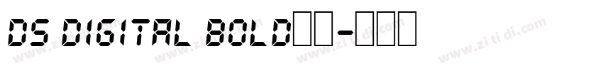 ds digital bold字体字体转换